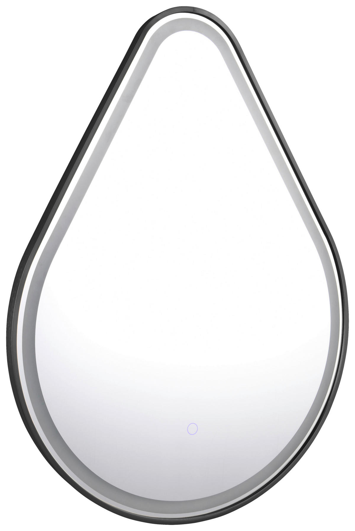 BADEZIMMERSPIEGEL 60/80/3 cm  - Silberfarben/Schwarz, MODERN, Glas/Metall (60/80/3cm)