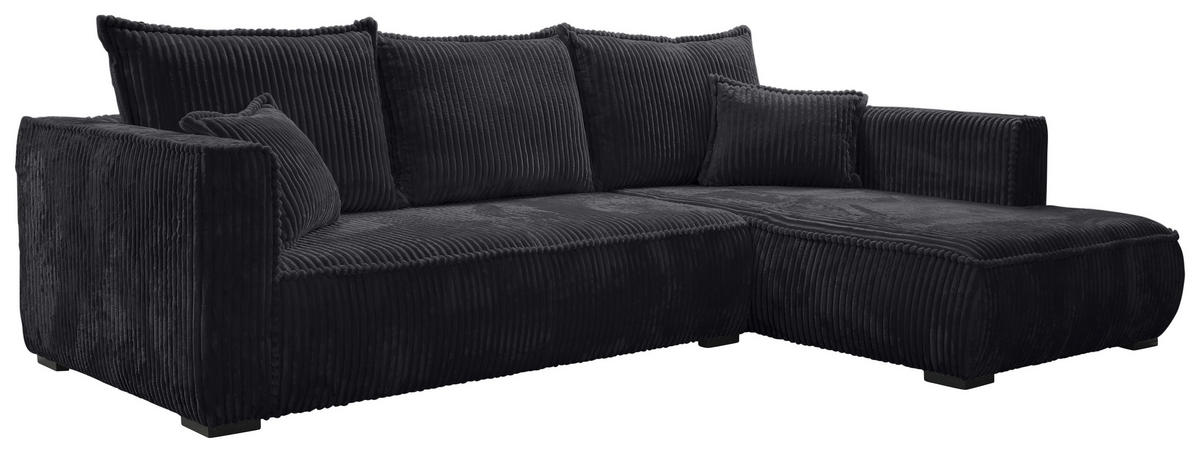 Freisteller von Carryhome ECKSOFA Schwarz Cord.