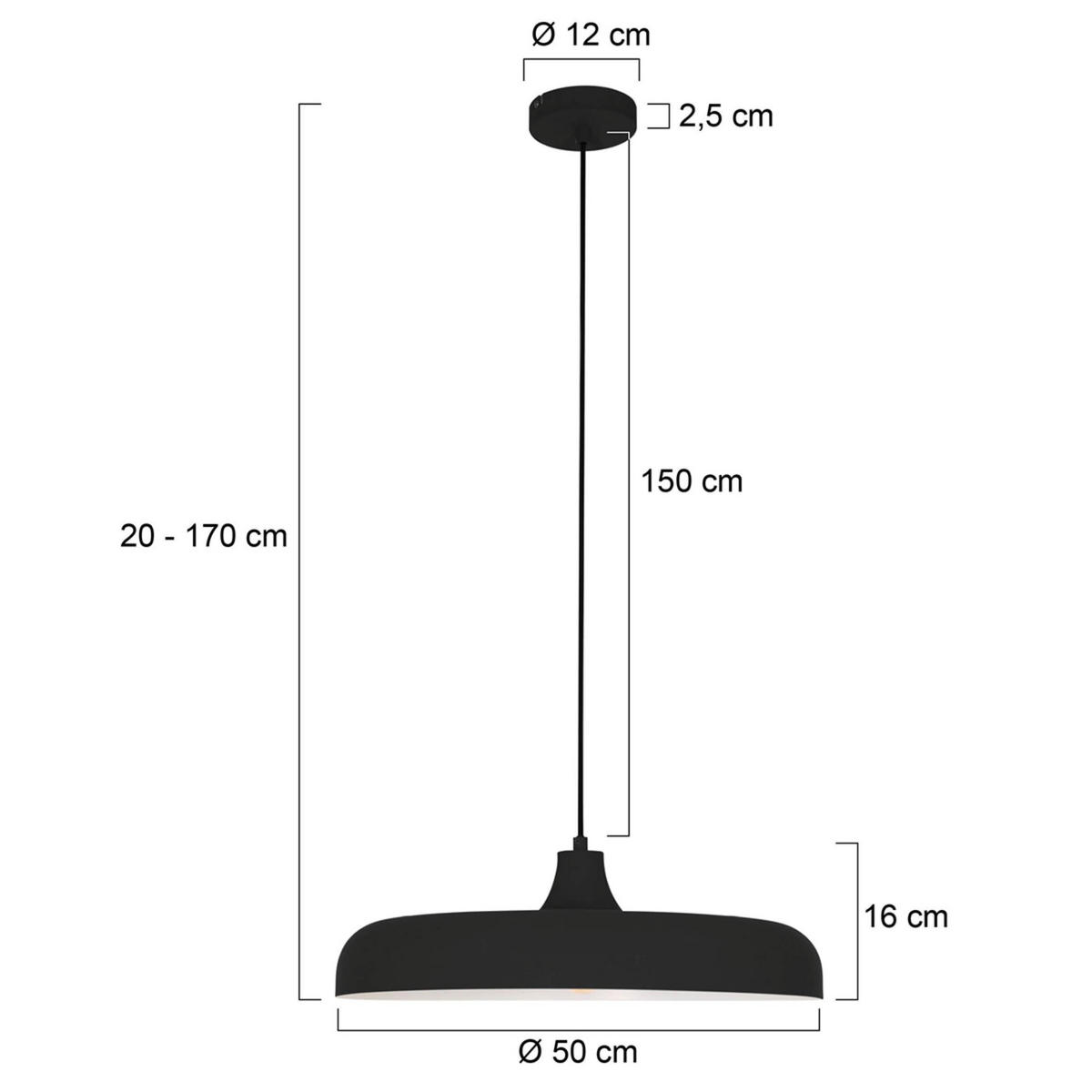 PENDELLEUCHTE  50/20-170/50 cm   - Grau, Trend, Metall (50/20-170/50cm)