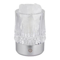 AKKU-TISCHLEUCHTE - Weiss/Transparent, Basics, Kunststoff/Stein (7,8/10,5cm) - Globo