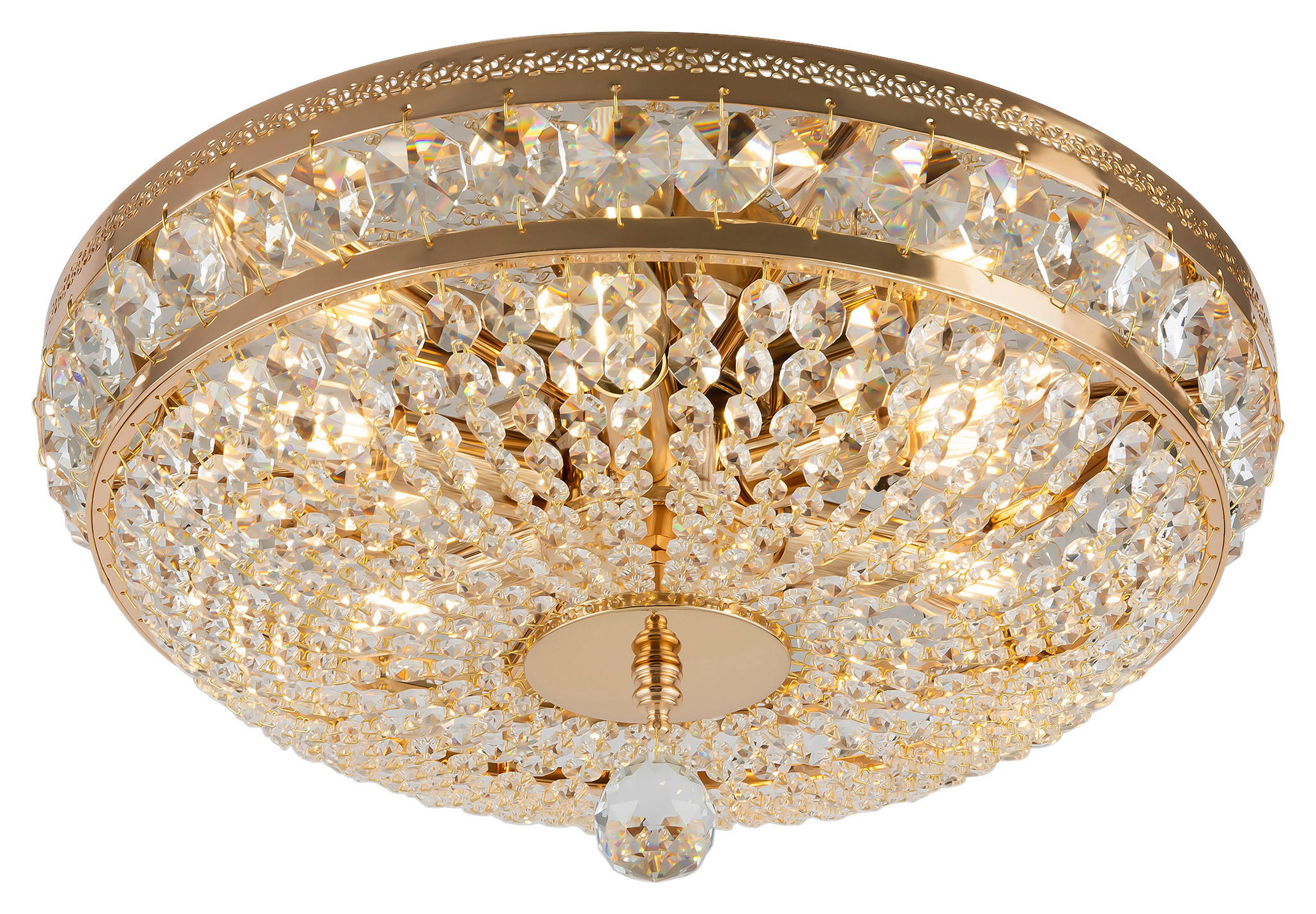 KRONLEUCHTER  43,5/23,5/43,5 cm   - Goldfarben, Trend, Glas/Metall (43,5/23,5/43,5cm) - MAYTONI