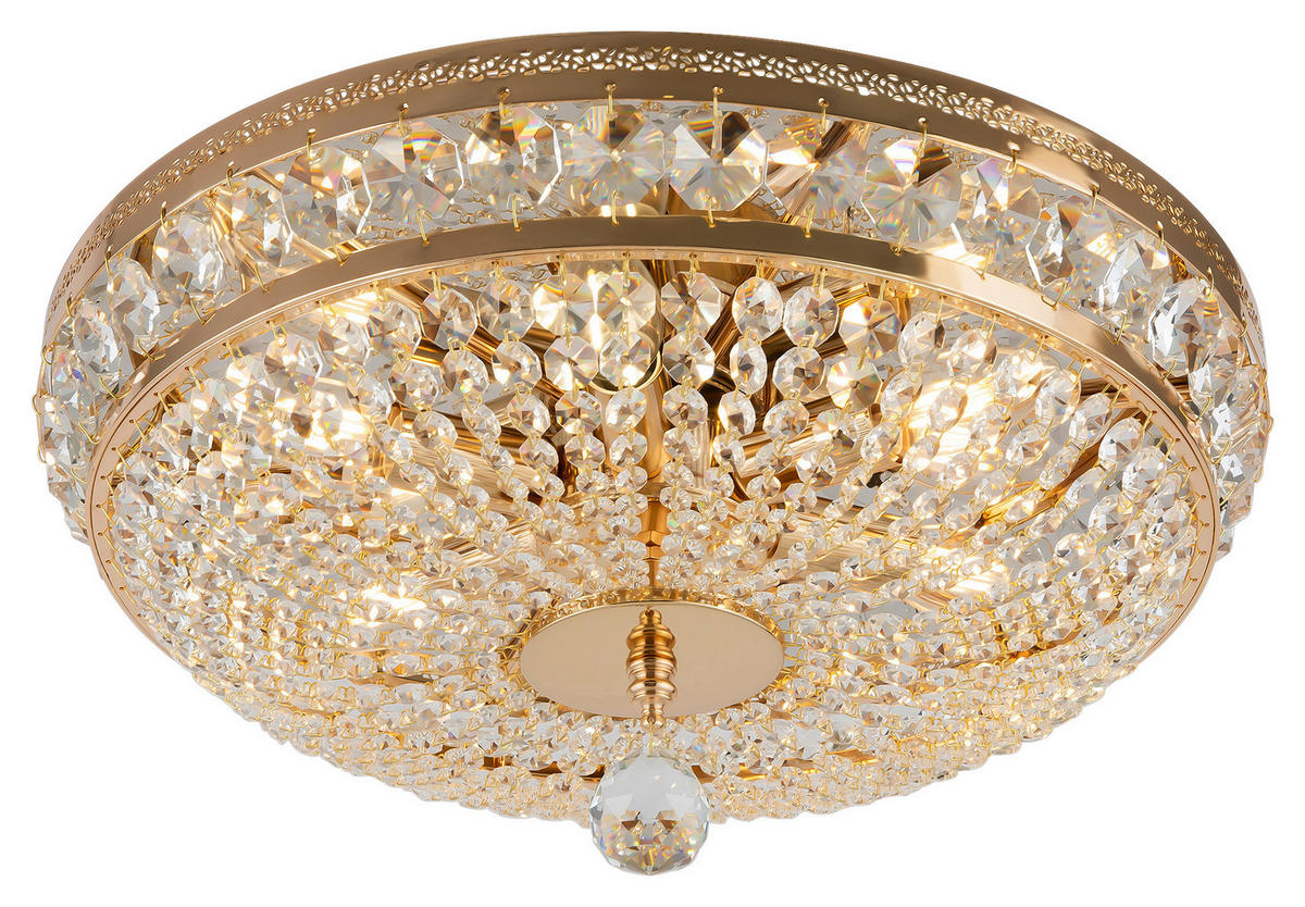 LUSTRE  43,5/23,5/43,5 cm   - Goldfarben, Trend, Glas/Metall (43,5/23,5/43,5cm) - MAYTONI