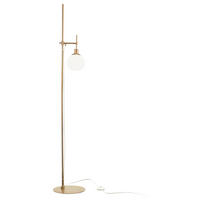 STEHLEUCHTE 25/155 cm Modern  - Messingfarben, Basics, Glas/Metall (25/155cm) - MAYTONI