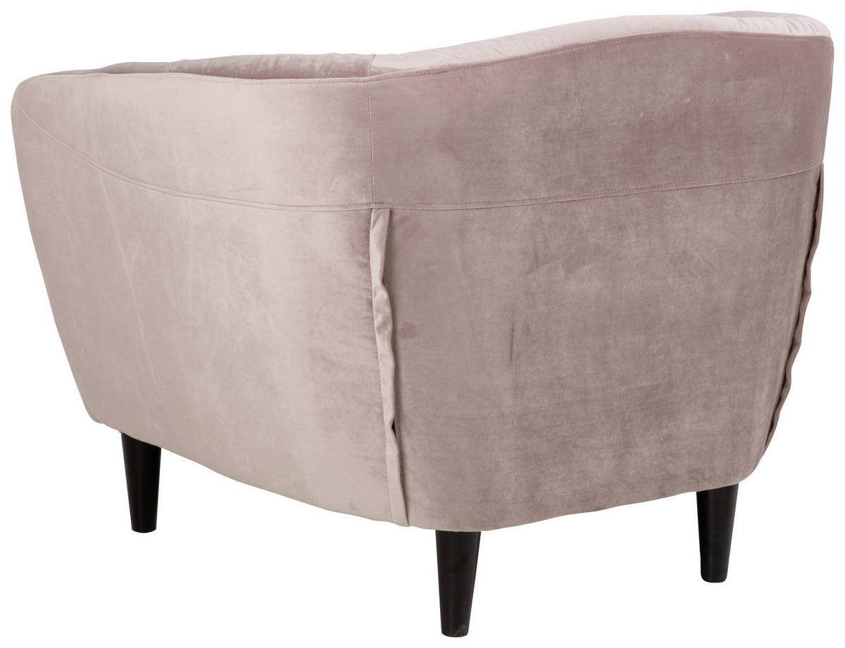 KRESLO CHESTERFIELD, textil, drevo, ružová - čierna/ružová, Trend, drevo/textil (97/79/84cm) - Ambia Home