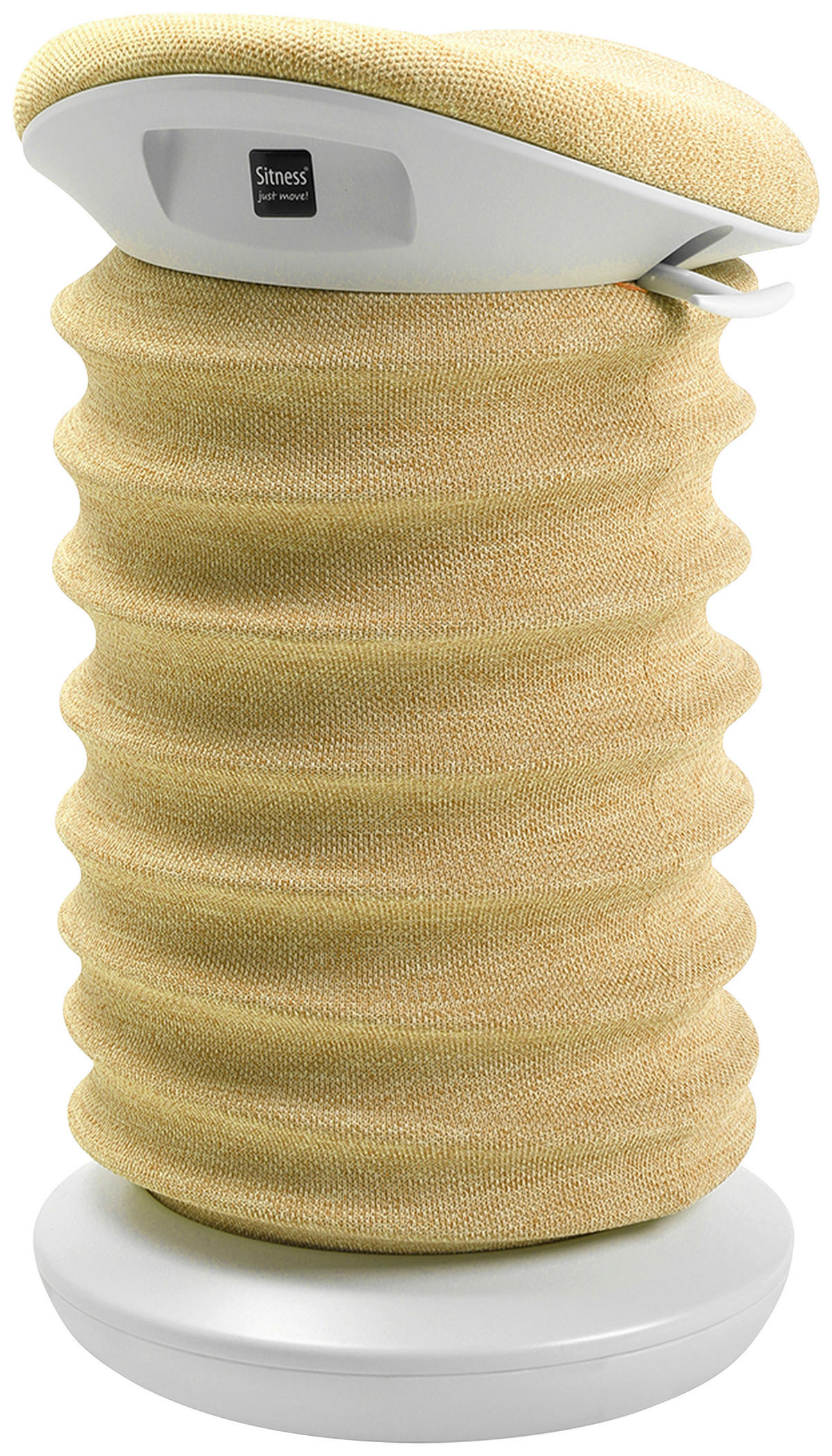 BÜROHOCKER 37,5/53-64/36 cm  - Gelb/Weiß, Design, Kunststoff/Textil (37,5/53-64/36cm) - Topstar