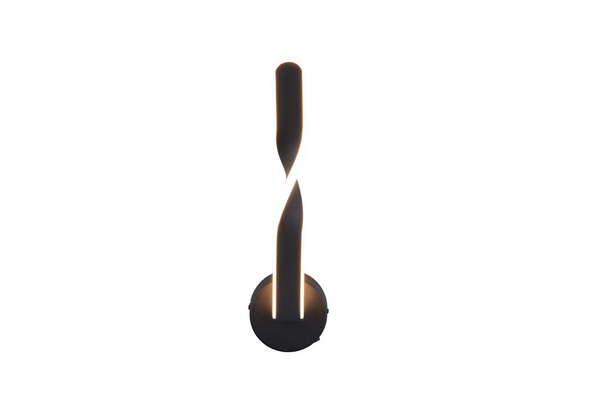 LED-WANDLEUCHTE   - Schwarz/Weiß, Design, Kunststoff/Metall (45,5/12/15cm)