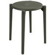 HOCKER in Kunststoff Grau  - Grau, Trend, Kunststoff (30/46/30cm) - Ambia Home
