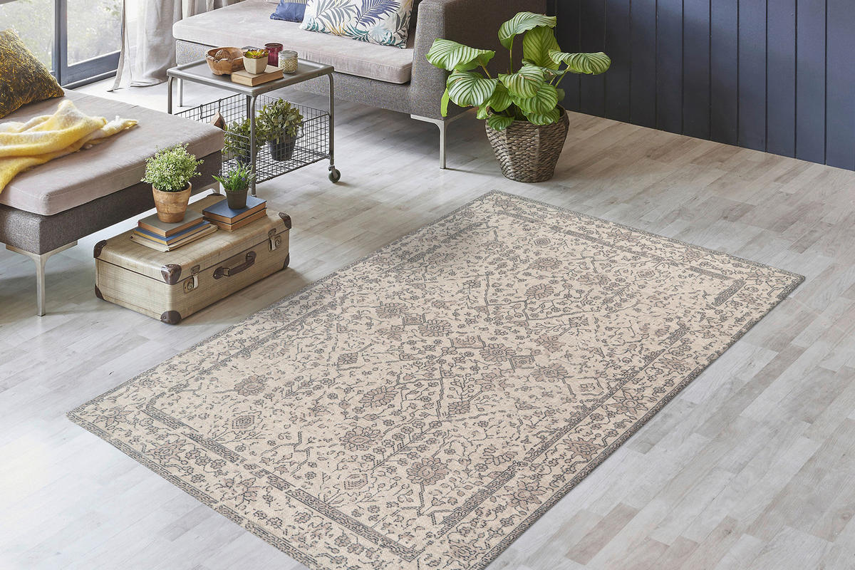 VINTAGE KOBEREC, 80/150 cm, krémová - krémová, Konvenční, textil (80/150cm)