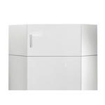 AUFSATZSCHRANK 80/40/80 cm  - Chromfarben/Weiß, Design, Holzwerkstoff/Kunststoff (80/40/80cm) - Xora