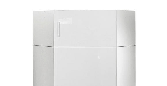 AUFSATZSCHRANK 80/40/80 cm  - Chromfarben/Weiß, Design, Holzwerkstoff/Kunststoff (80/40/80cm) - Xora