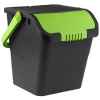 ABFALLSAMMLER 28 l  Kunststoff  - Anthrazit/Grün, Basics, Kunststoff (39/36/108cm)