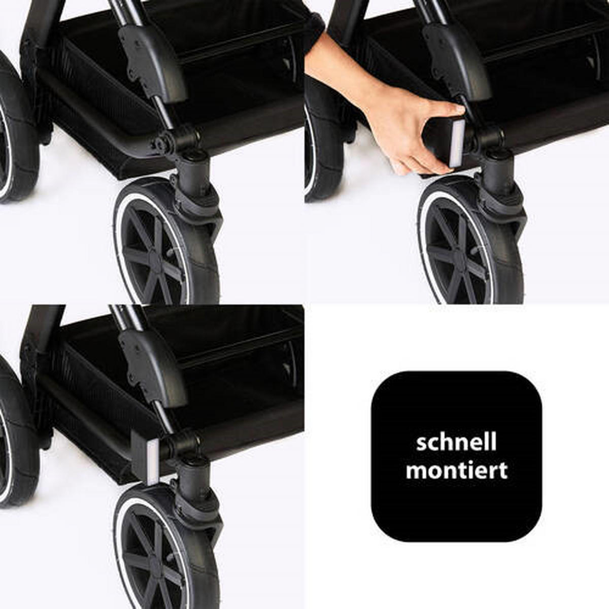 KINDERWAGENLICHT - Schwarz, Basics, Kunststoff (9cm) - ABC Design