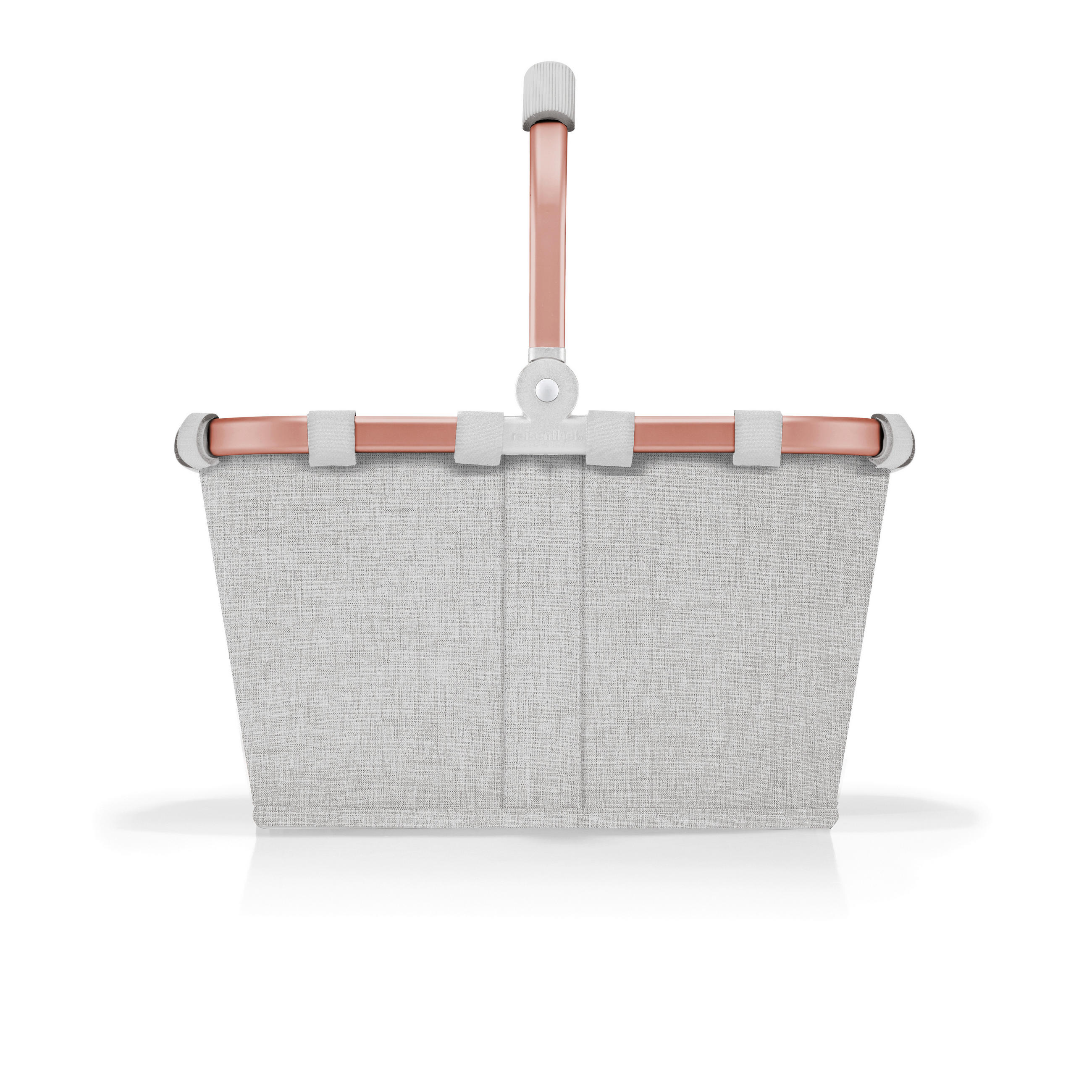 Einkaufskorb Größe XS Carrybag XS frame twist sky rose 5 L  - Roségold/Hellgrau, Basics, Textil (33,5/18/19,5cm) - Reisenthel
