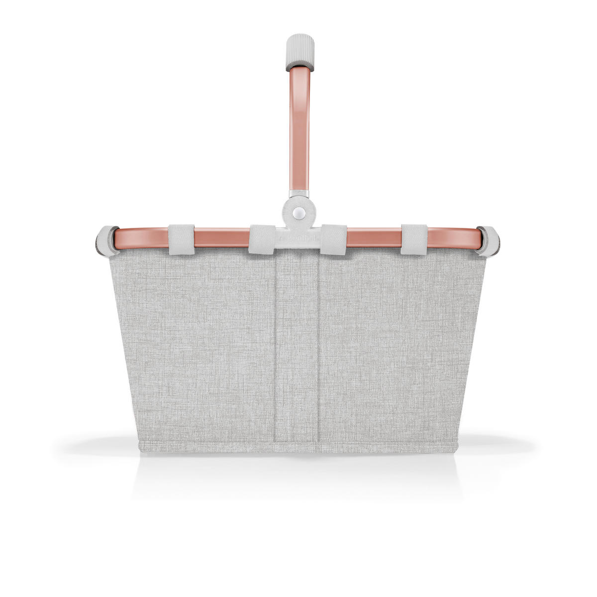 Einkaufskorb Größe XS Carrybag XS frame twist sky rose 5 L  - Roségold/Hellgrau, Basics, Textil (33,5/18/19,5cm) - Reisenthel