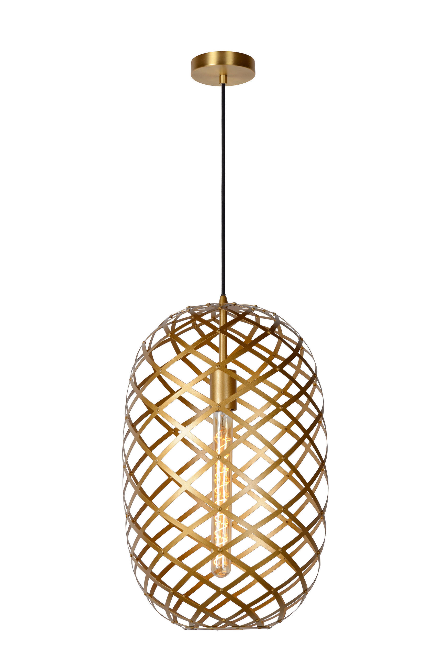 HÄNGELEUCHTE 32/180 cm  - Messingfarben, KONVENTIONELL, Metall (32/180cm) - Lucide