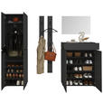 GARDEROBE 5-teilig  in 300/199/40 cm  - Graphitfarben, Design, Holzwerkstoff (300/199/40cm) - Voleo