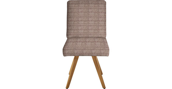 STUHL  in Flachgewebe Holz, Textil  - Eichefarben/Braun, Design, Holz/Textil (46/94/58cm) - Dieter Knoll