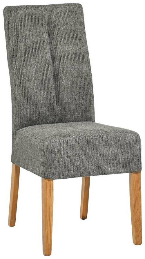 STUHL Mikrofaser Eichefarben, Anthrazit Eiche  - Eichefarben/Anthrazit, LIFESTYLE, Holz/Textil (47/104/62cm) - Boxxx
