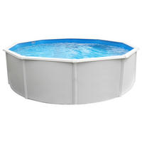 POOL-SET 01754 STEELY SUPREME 550/132 cm  - Blau/Weiß, MODERN, Kunststoff/Metall (550/132cm)
