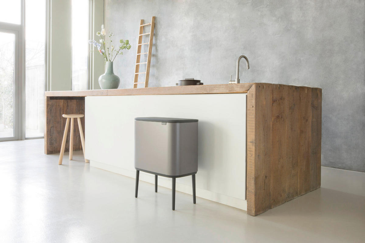 ODPADKOVÝ KÔŠ  36 l - čierna/sivá, Design, kov/plast (54/68/31,5cm) - Brabantia