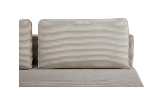 SCHLAFSOFA Cord Beige  - Beige/Schwarz, Design, Textil/Metall (191/92/99cm) - Carryhome