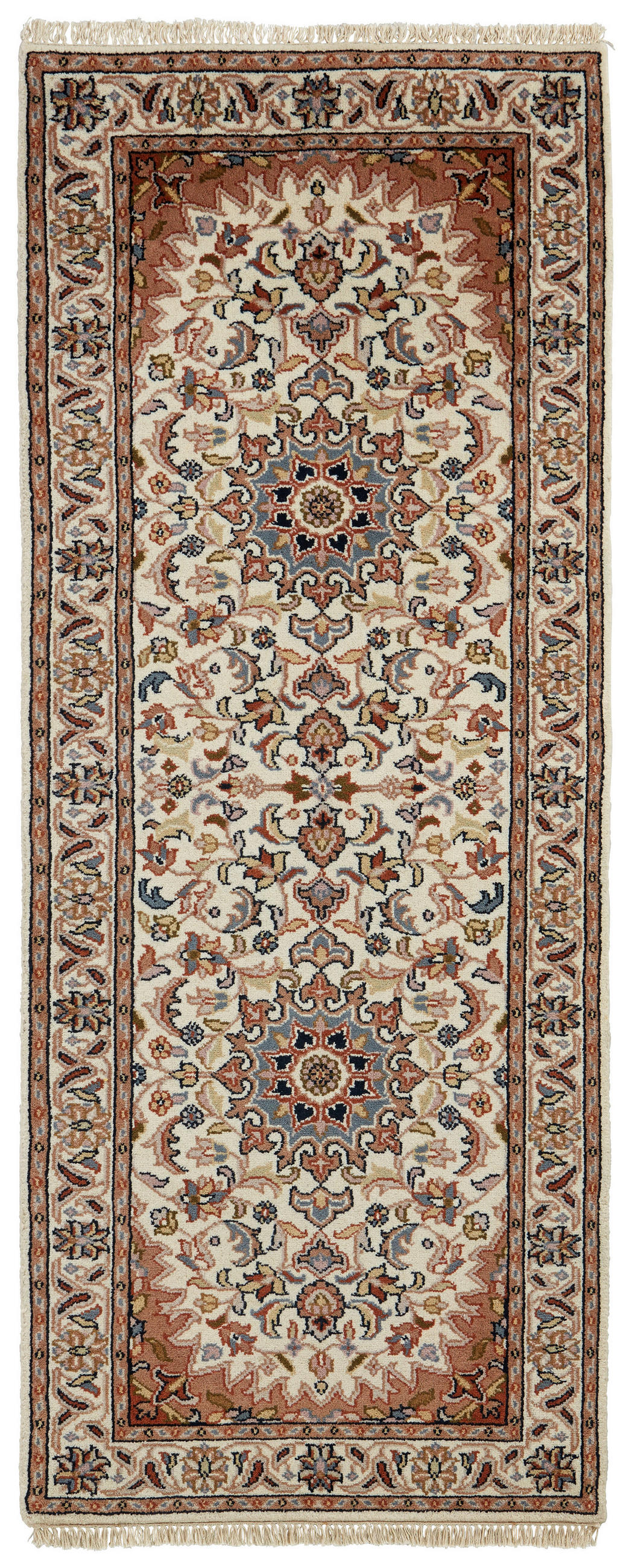 ORIENTTEPPICH  Wohnzimmer 80/200 cm Nain Cream Creme rechteckig  - Creme, LIFESTYLE, Textil (80/200cm) - Cazaris