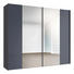 SCHWEBETÜRENSCHRANK in Graphitfarben - Graphitfarben, Design, Glas/Holzwerkstoff (250/216/68cm) - Hom`in SCHWEBETÜRENSCHRANK in Graphitfarben - Graphitfarben, Design, Glas/Holzwerkstoff (250/216/68cm) - Hom`in