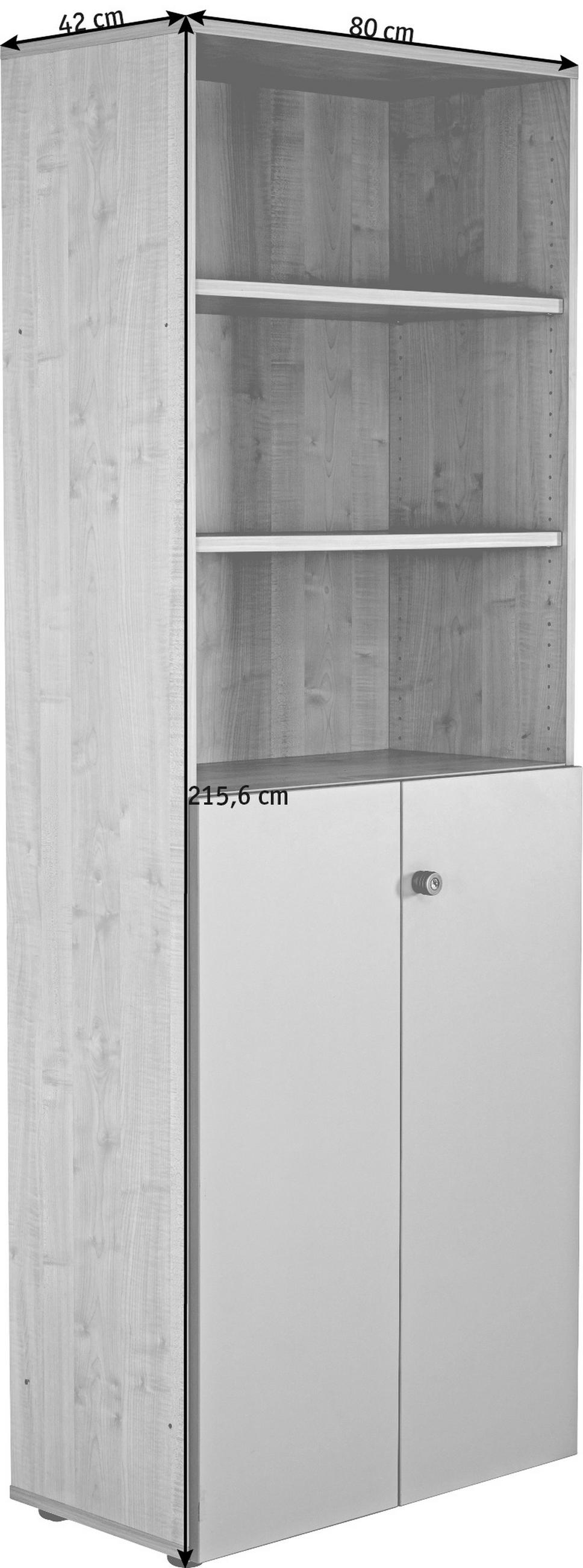 AKTENSCHRANK Ahornfarben  - Ahornfarben, KONVENTIONELL, Holzwerkstoff (80/215,6/42cm) - Venda