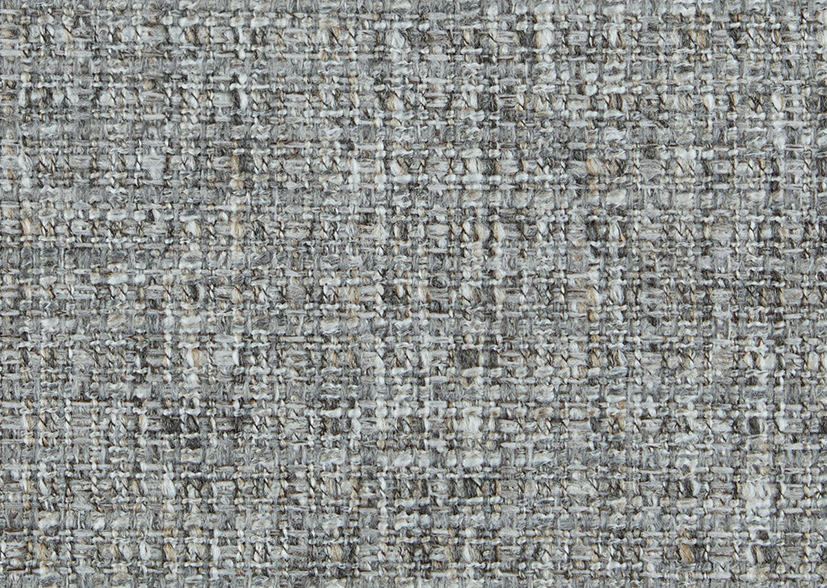 ECKSOFA in Flachgewebe Grau  277/175 cm  - Schwarz/Grau, Design, Textil/Metall (277/175cm) - Schöner Wohnen