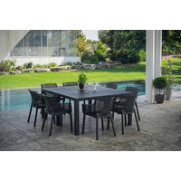 GARTENTISCH Kunststoff rechteckig  - Graphitfarben, KONVENTIONELL, Kunststoff (292.9/75/89.4cm) - Keter