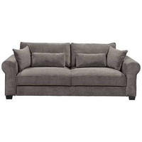 SCHLAFSOFA in Cord Mokka  - Schwarz/Mokka, Basics, Kunststoff/Textil (250/95/125cm) - MID.YOU