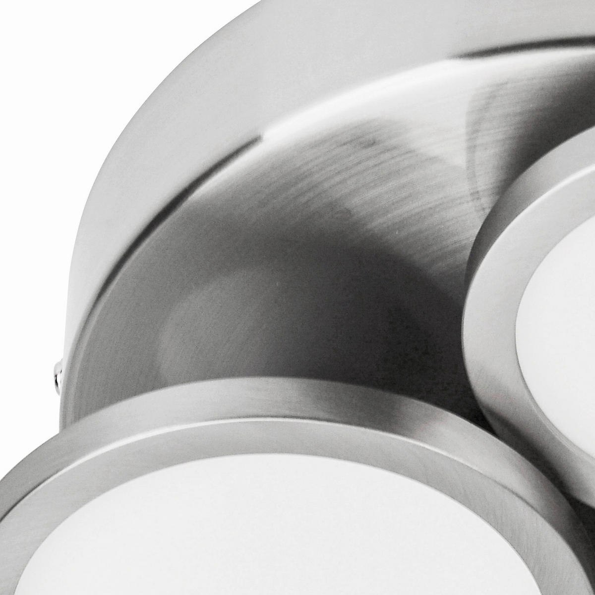 LED-DECKENLEUCHTE 24,5/7,4 cm   - Silberfarben, Design, Metall (24,5/7,4cm) - Globo