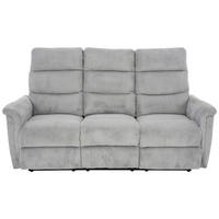 3-SITS SOFFA i manchester ljusgrå  - ljusgrå/svart, Design, metall/textil (184/108/89cm) - Livetastic
