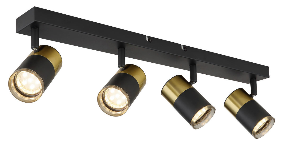 STRAHLER 56/6/12 cm   - Dunkelgrau/Schwarz, Basics, Kunststoff/Metall (56/6/12cm) - Globo