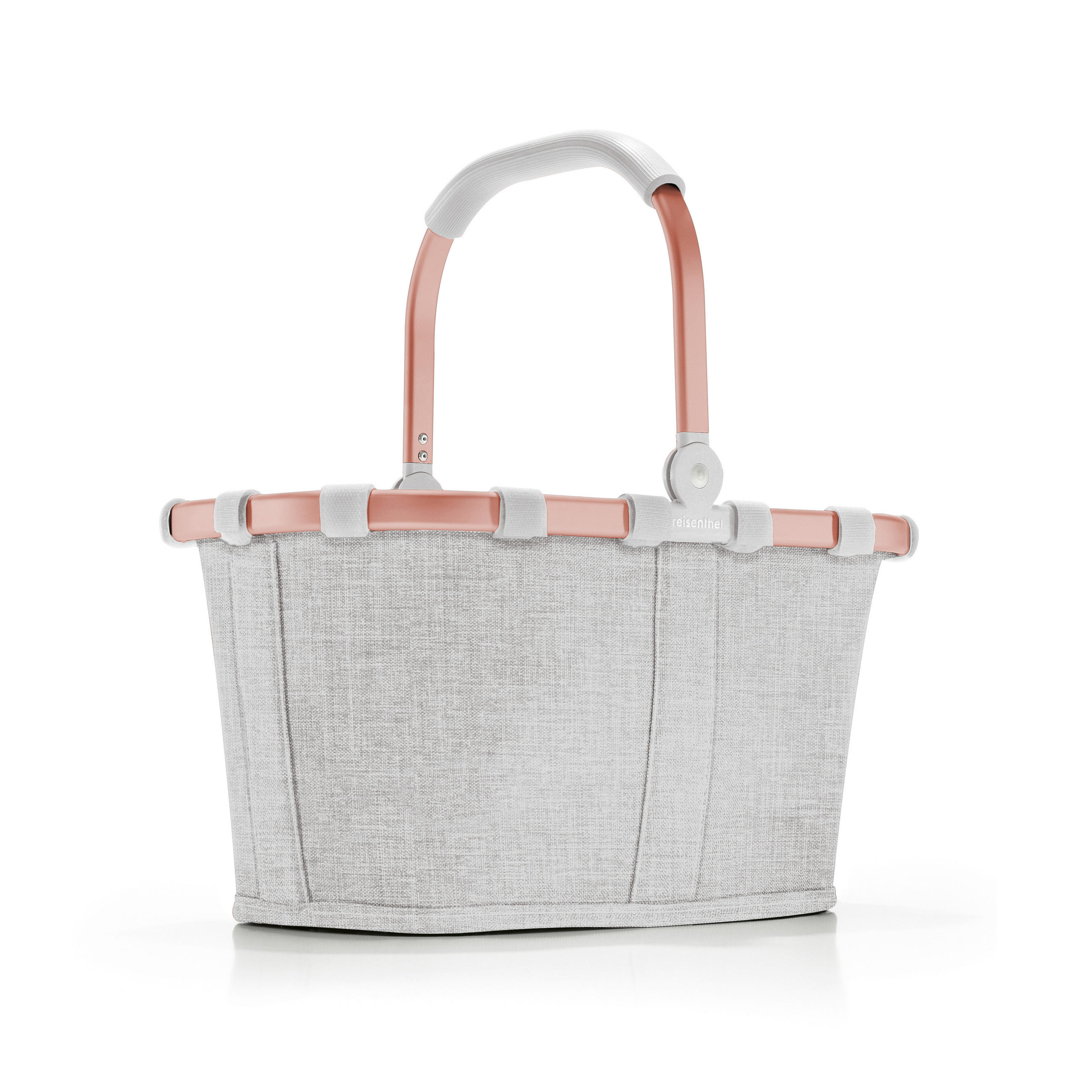 Einkaufskorb Größe XS Twist Sky Rose 5 L  - Roségold/Hellgrau, Basics, Textil (33,5/18/19,5cm) - Reisenthel