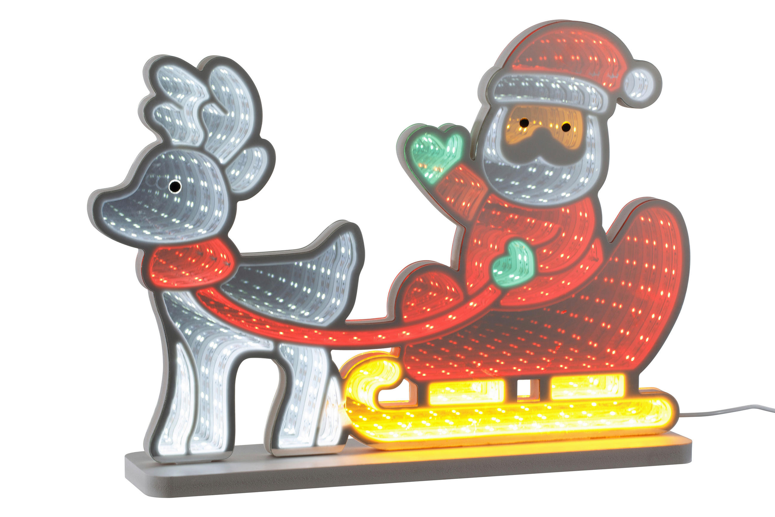 TÉLAPÓ - áttetsző, Lifestyle, műanyag (40/8/28,6cm) - X-Mas