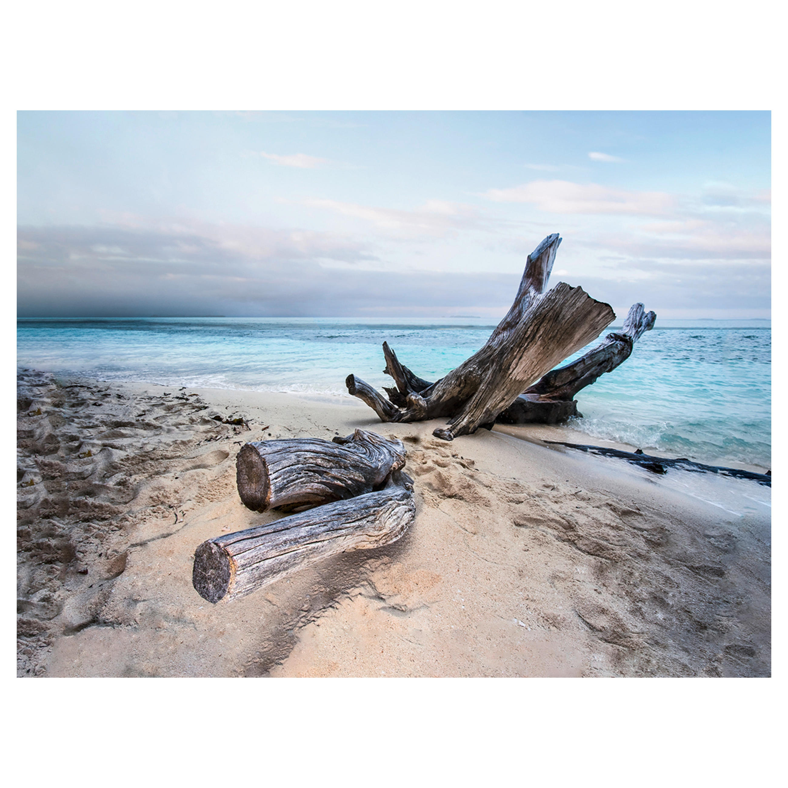GLASBILD Landschaft & Natur, Strand & Meer 120/80 cm  - Multicolor, Basics, Glas (120/80cm) - Monee