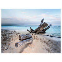 GLASBILD Landschaft & Natur, Strand & Meer 120/80 cm  - Multicolor, Basics, Glas (120/80cm) - Monee
