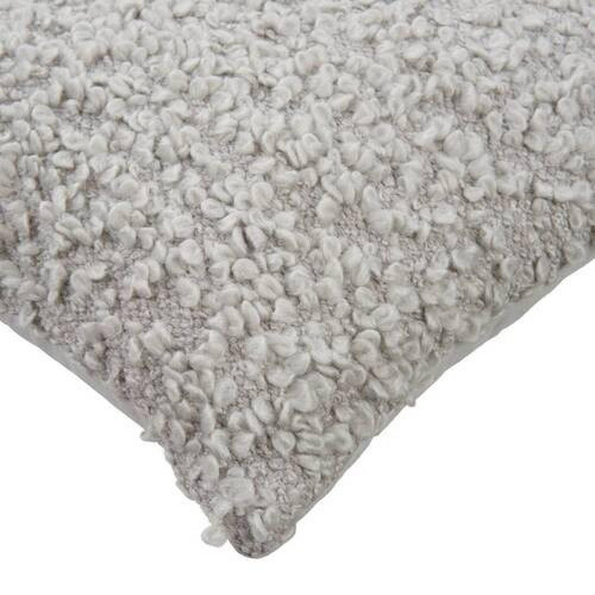 UKRASNI JASTUK 45/45 cm   BOUCLE  - srebrna, Konvencionalno, tekstil (45/45cm) - Novel