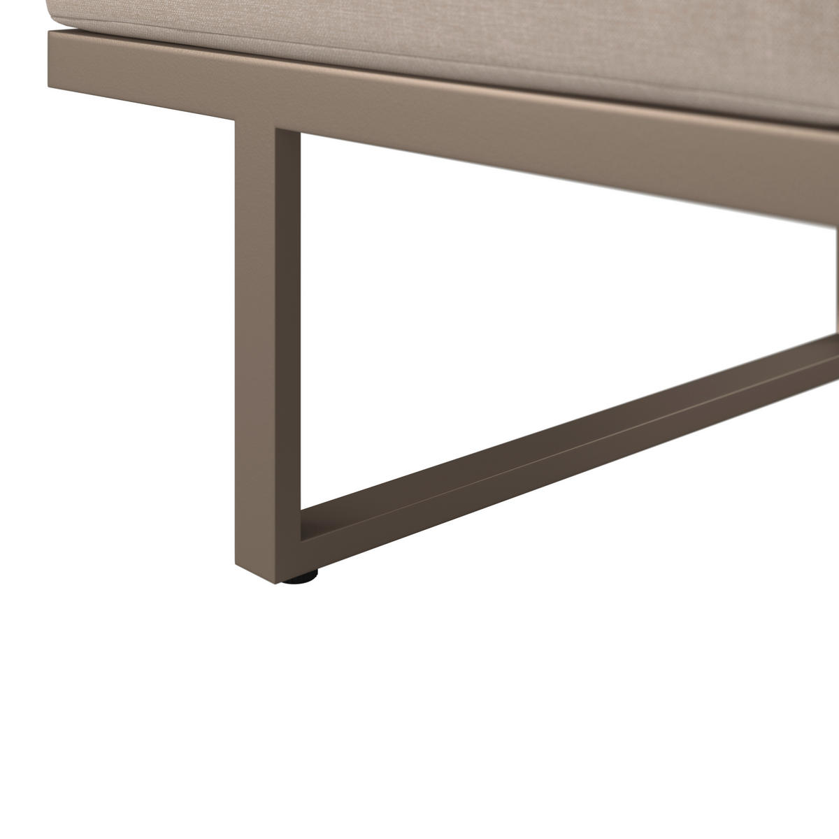DINING-LOUNGESET Aluminium  - Beige/Hellgrau, MODERN, Glas/Textil - Ambia Garden