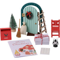 ADVENTSKALENDER  - Waldgrün/Rot, Basics, Holz/Papier - X-Mas