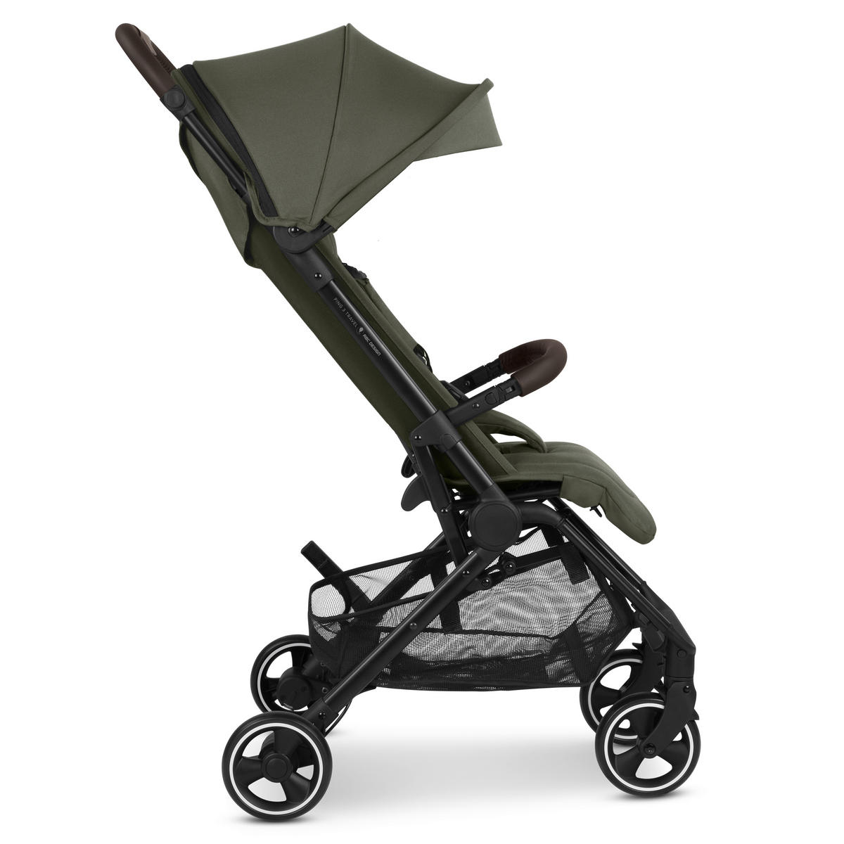 BUGGY Ping 3 Travel  - Dunkelgrün/Schwarz, Basics, Metall (51/107/81cm) - ABC Design