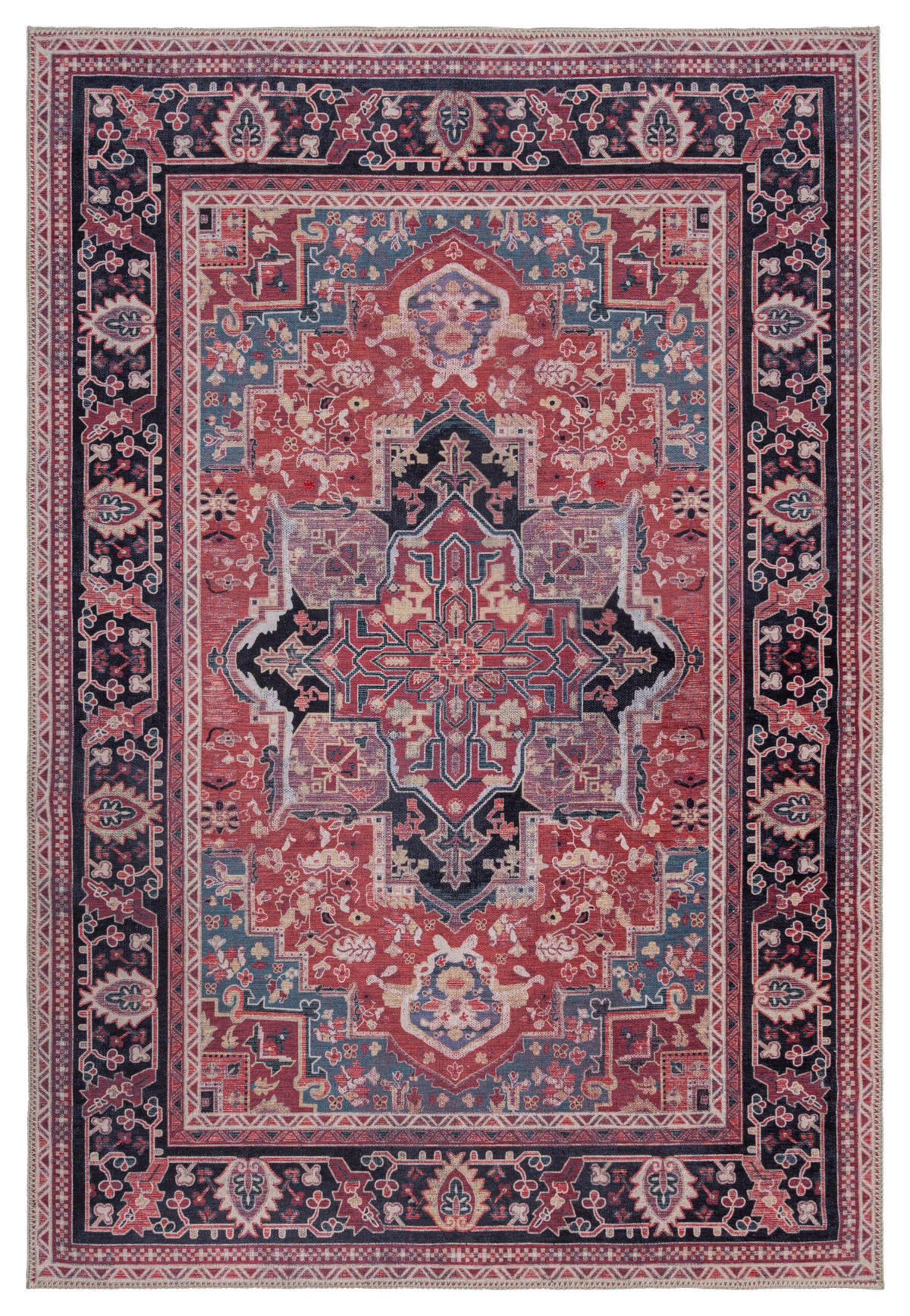 FLACHWEBETEPPICH 120/170 cm Hebden Washable Rot  - Rot, Basics, Textil (120/170cm) - Xora