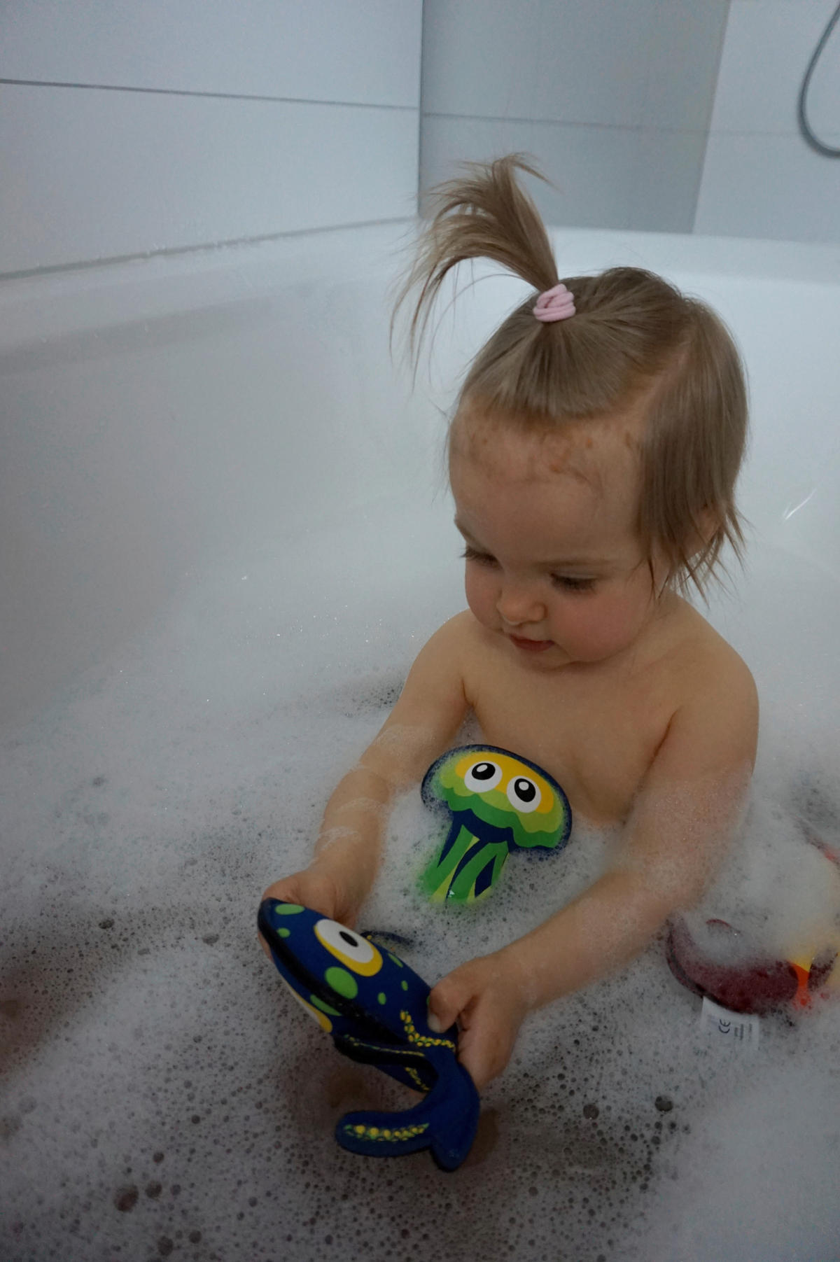 SCHWIMMTIER - Blau/Rot, Basics, Textil (14/14cm)