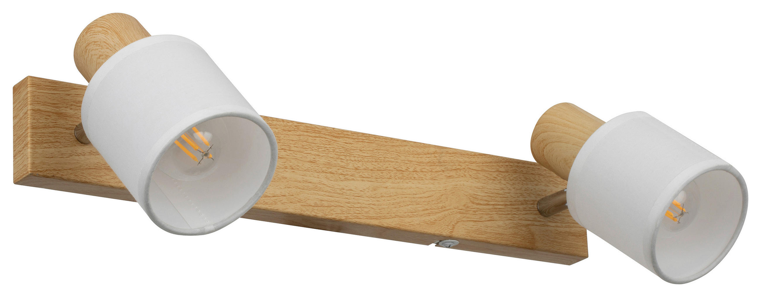 DECKENLEUCHTE    41/11,5/12,5 cm  - Weiß, Trend, Textil/Metall (41/11,5/12,5cm) - Novel