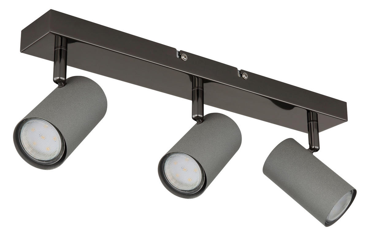 STRAHLER - Schwarzchrom/Grau, Design, Metall (41/10/12cm) - Globo