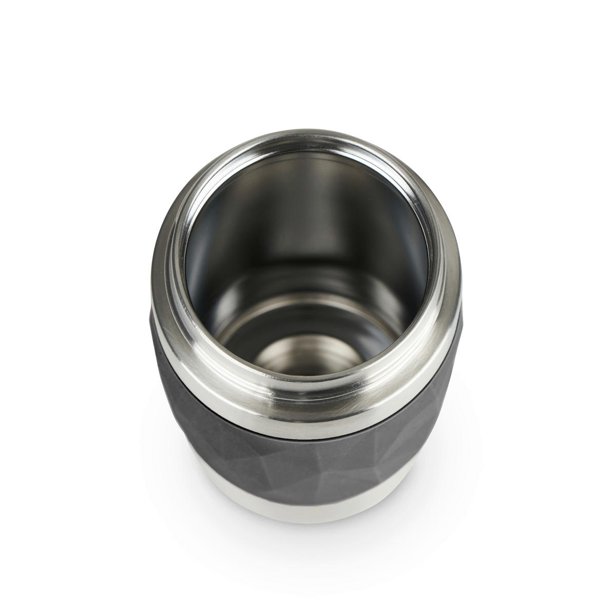 THERMOBECHER TRAVEL MUG COMPACT 0,3 L  - Schwarz, Basics, Kunststoff/Metall (7,2/15cm) - Emsa