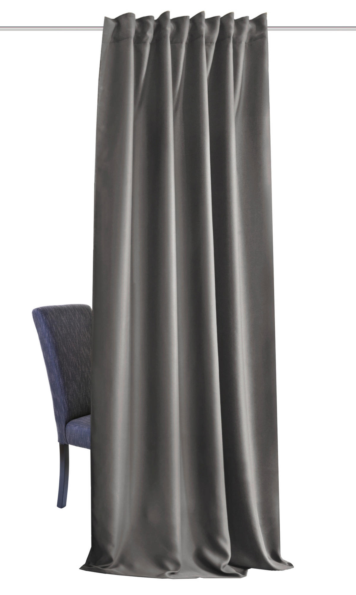 LÄRMSCHUTZVORHANG ACUSTICO Verdunkelung 135/245 cm   - Grau, KONVENTIONELL, Textil (135/245cm)