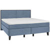 BOXSPRINGBETT 160/200 cm  in Blau  - Blau/Schwarz, Design, Holz/Textil (160/200cm) - Hom`in