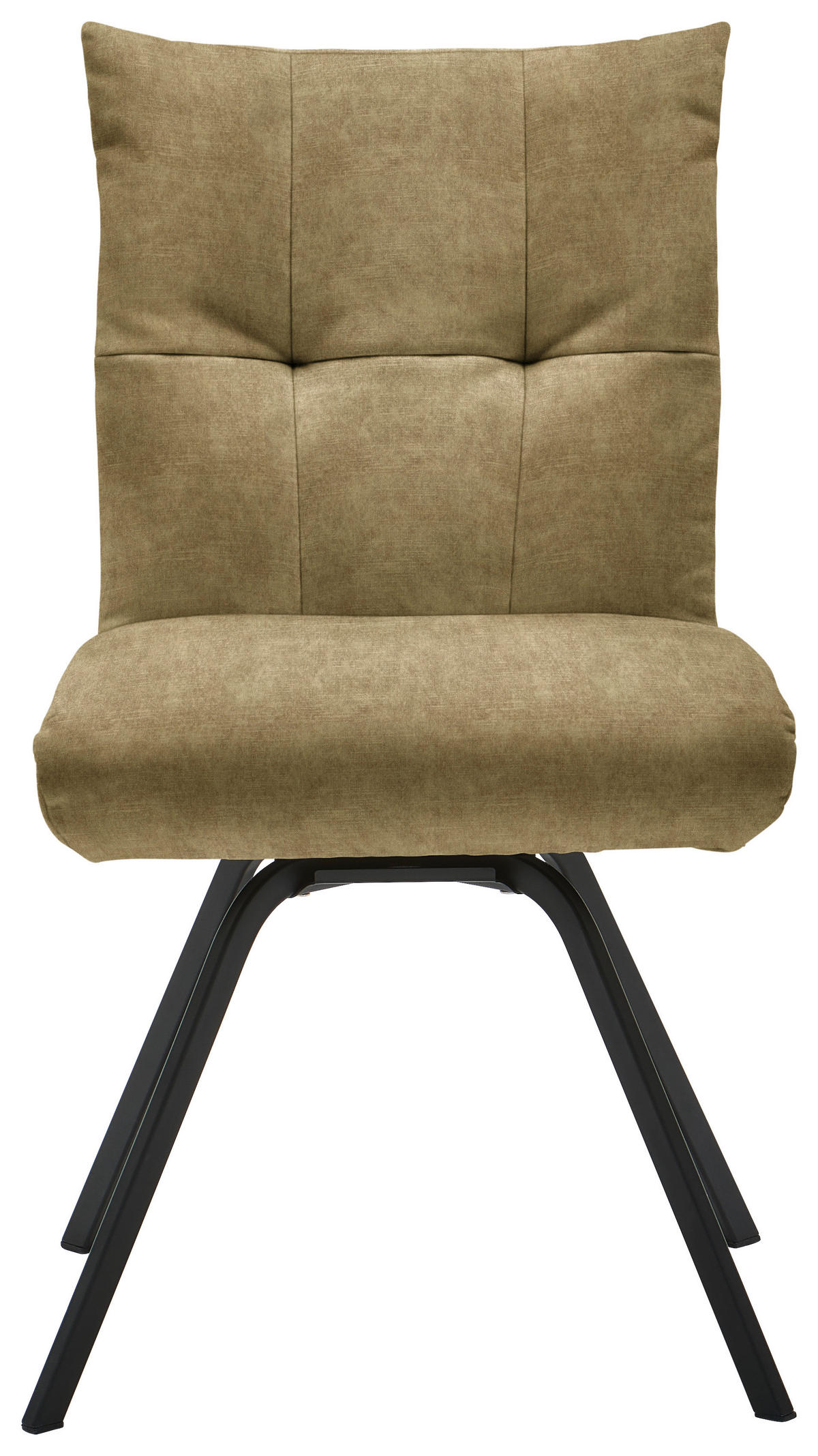 STUHL  in Velours Textil  - Schwarz/Braun, Design, Textil/Metall (50/84/68cm) - Welnova